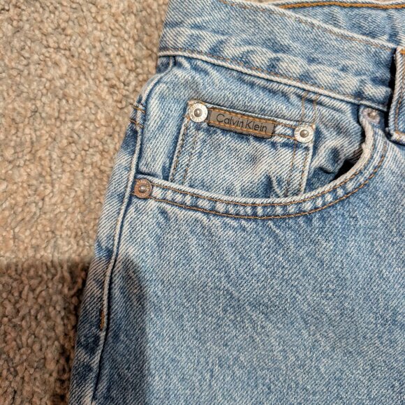 Vintage Calvin Klein Mom Jeans Double Stonewash High Rise 28x30 Classic 90s Y2K - Picture 9 of 14